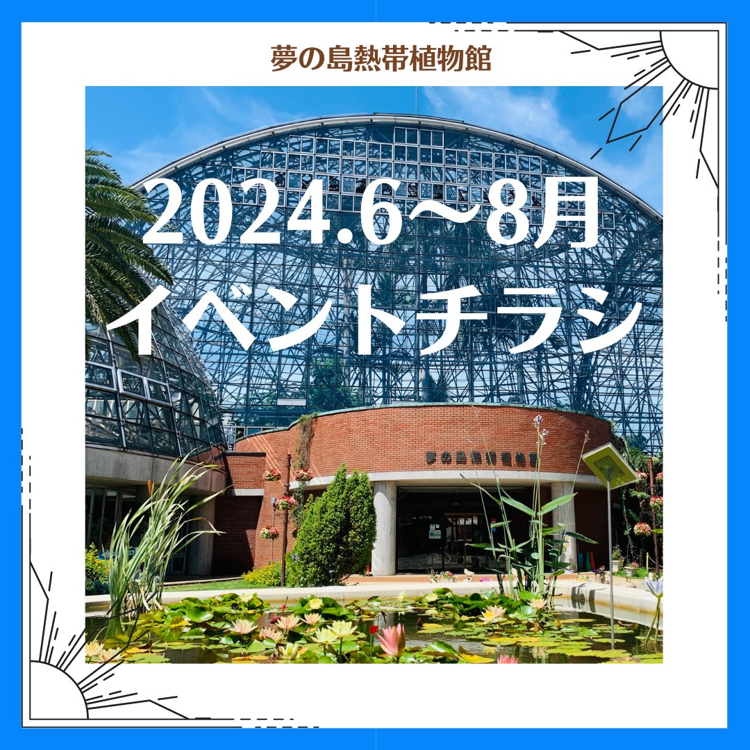 6・7・8月 イベントチラシができました！ - 【東京都】夢の島熱帯植物館